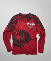 Trade Tie Dye Long Sleeve Tee - Red