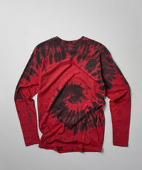 Trade Tie Dye Long Sleeve Tee - Red