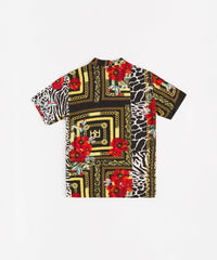 Floral & Chains Short Sleeve Woven Shirt
