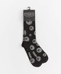 Mishka Knit Socks - Black