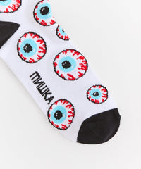 Mishka Knit Socks - White