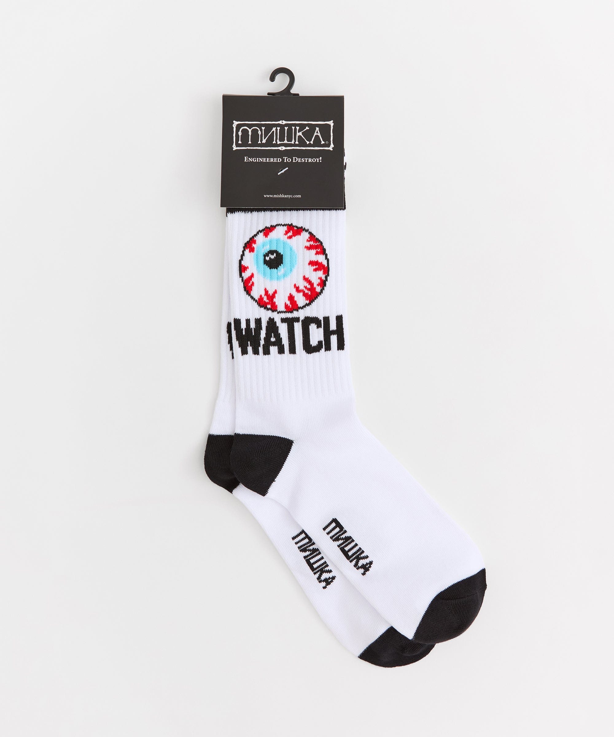 Mishka Keep Watch Socks - White