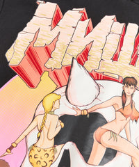 Mishka Graphic Print Embroidered Hoodie - Black