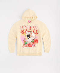 Mishka Graphic Print Embroidered Hoodie - Khaki