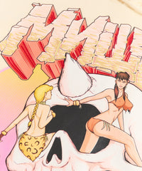 Mishka Graphic Print Embroidered Hoodie - Khaki