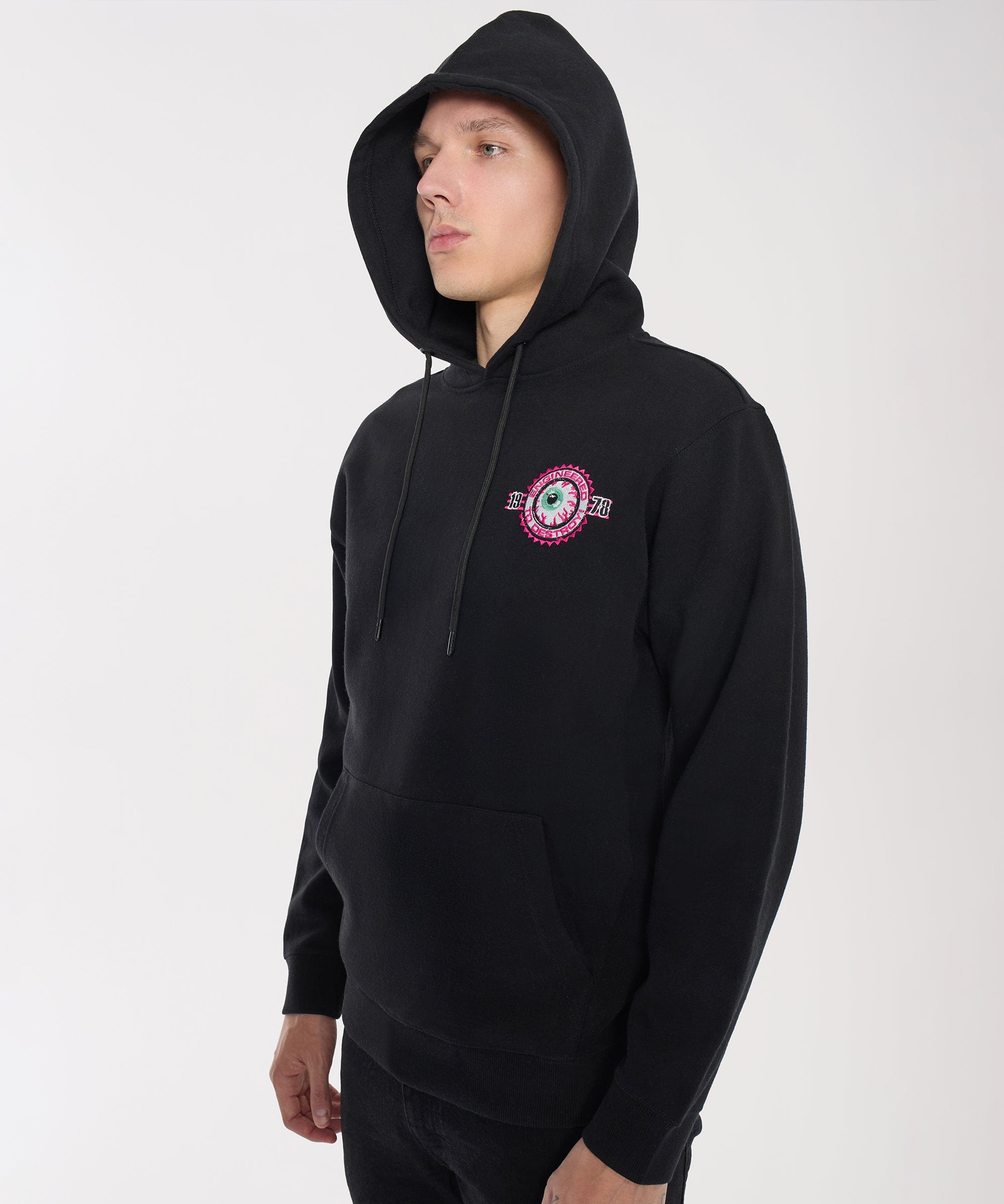 Mishka Engineered To Destroy Back Print Hoodie - Black