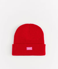 Mishka Keep Watch Embroidered Beanie - Red