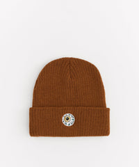 Mishka Keep Watch Embroidered Beanie - Brown