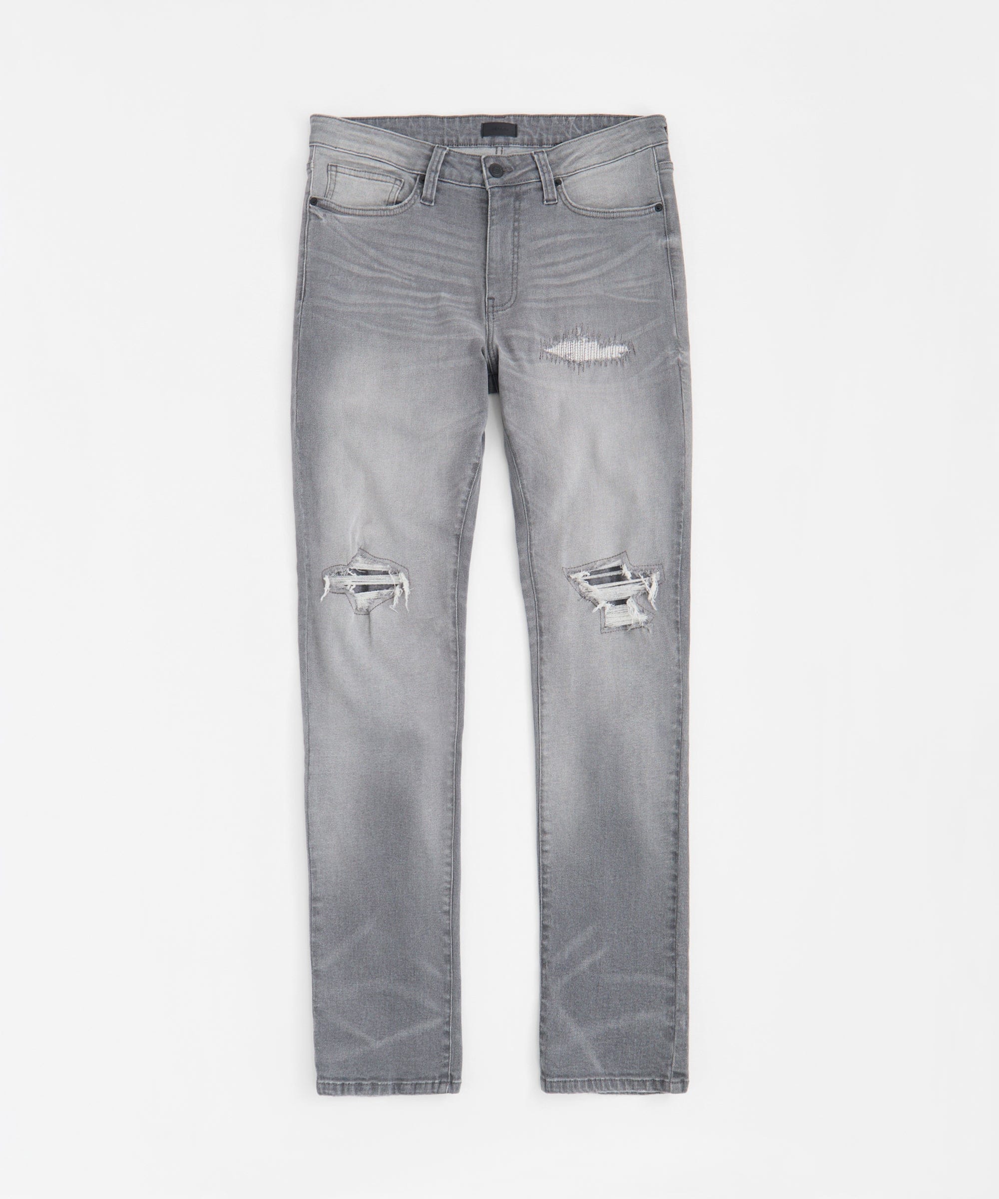 Rip and Repair Denim Jeans - Grey
