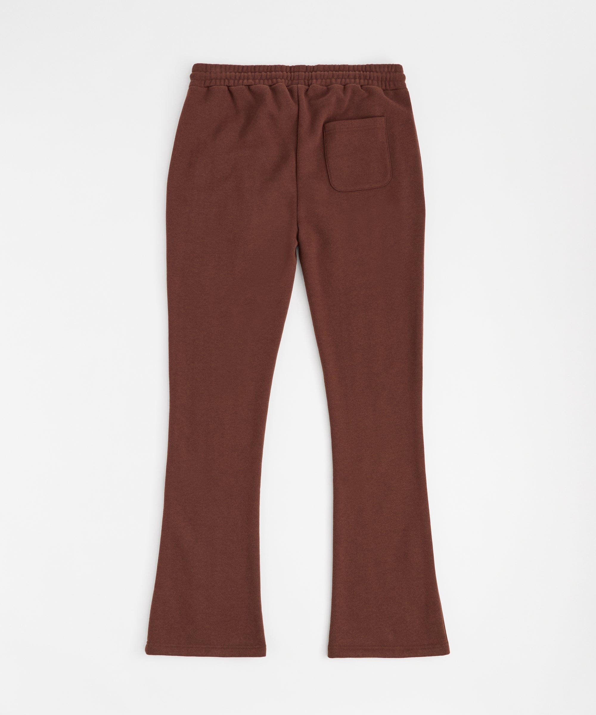 Popeye Flare Stacked Sweatpants - Brown