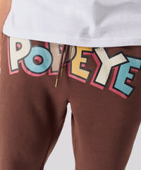 Popeye Toggle Joggers - Brown