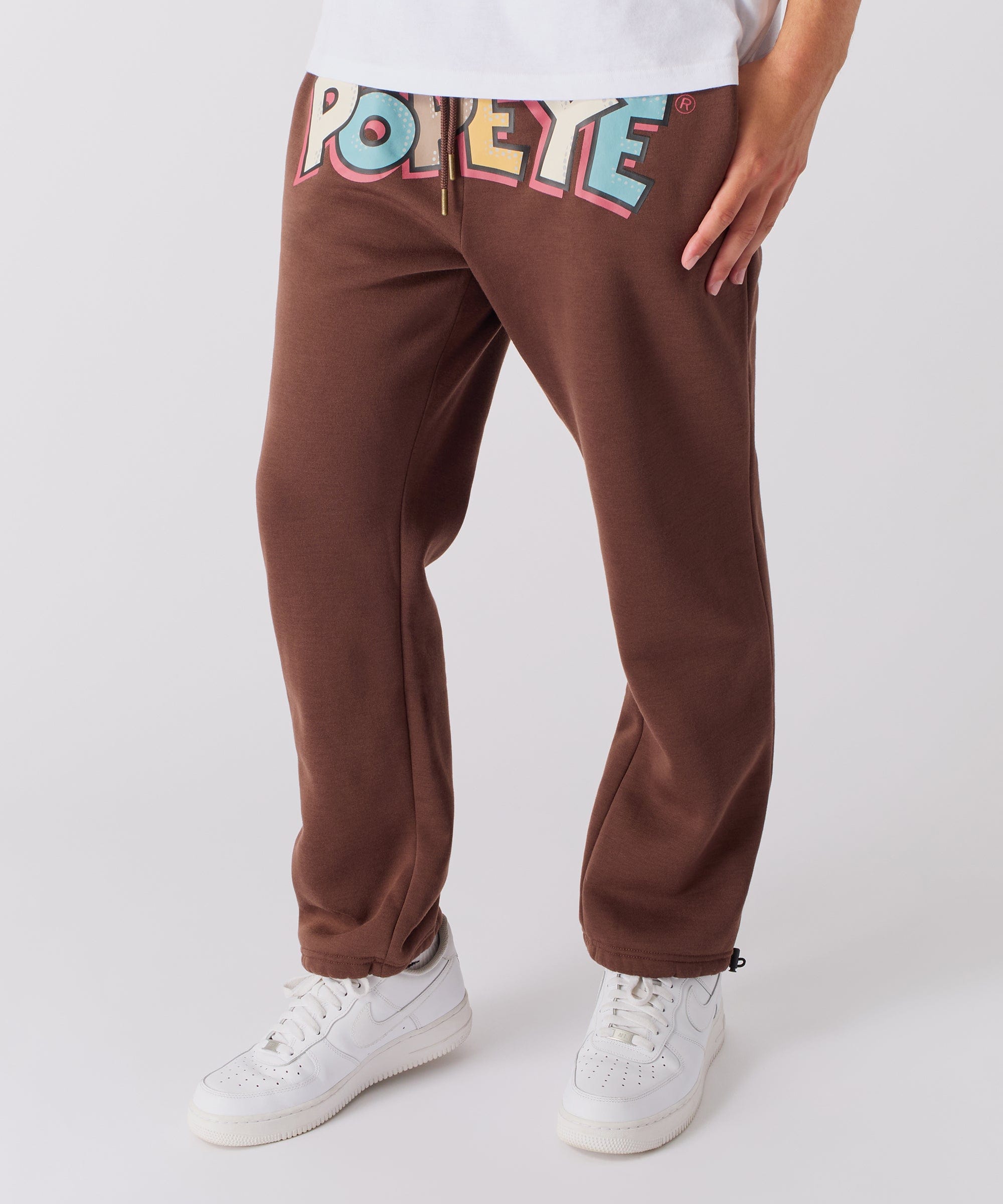 Popeye Toggle Joggers - Brown