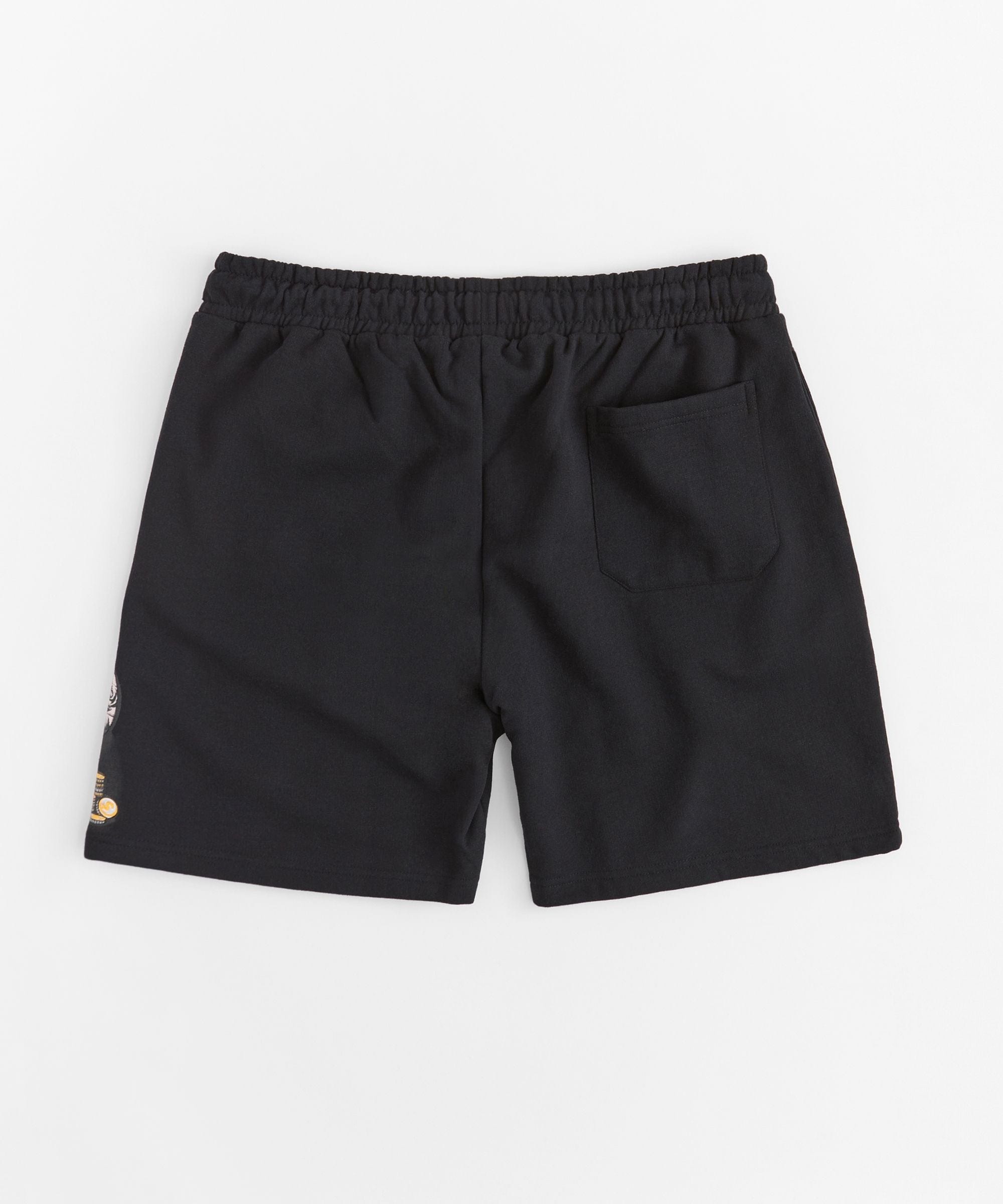 Plus Size Popeye Money Applique Short - Black