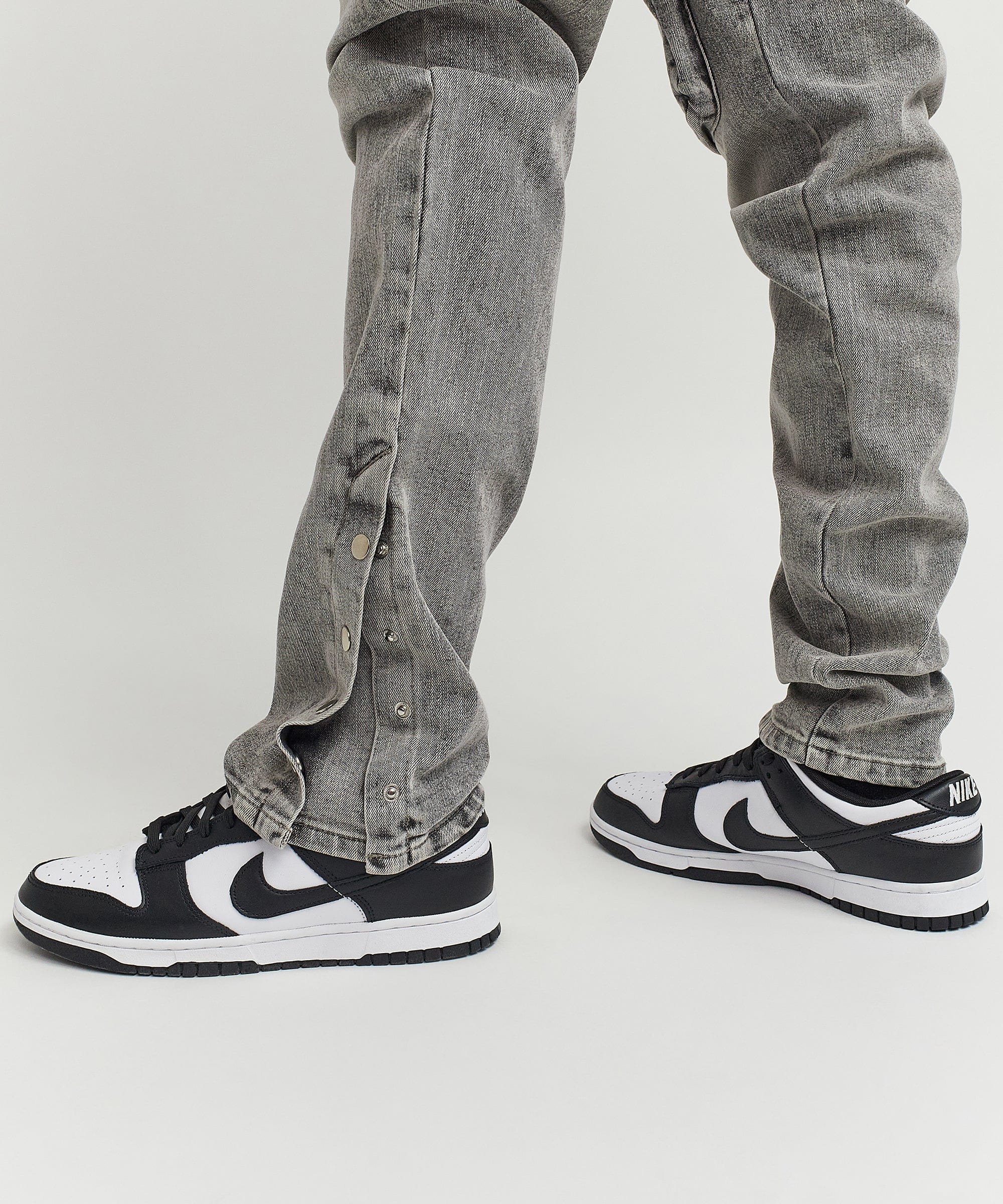 Robertson 3D Pocket Flare Denim Pant - Grey