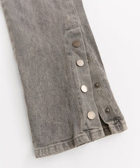 Robertson 3D Pocket Flare Denim Pant - Grey