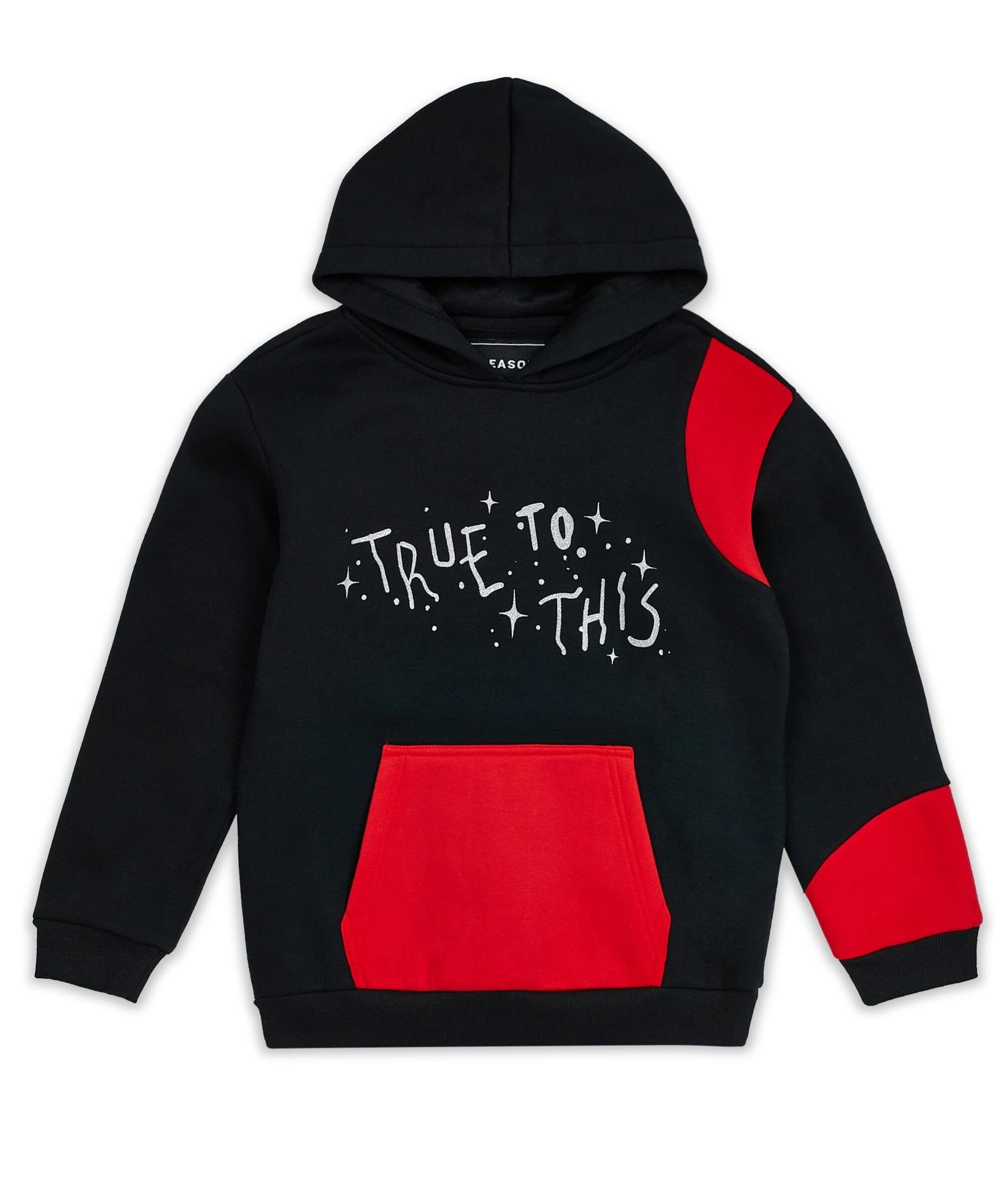 Kids True To This Back Print Hoodie