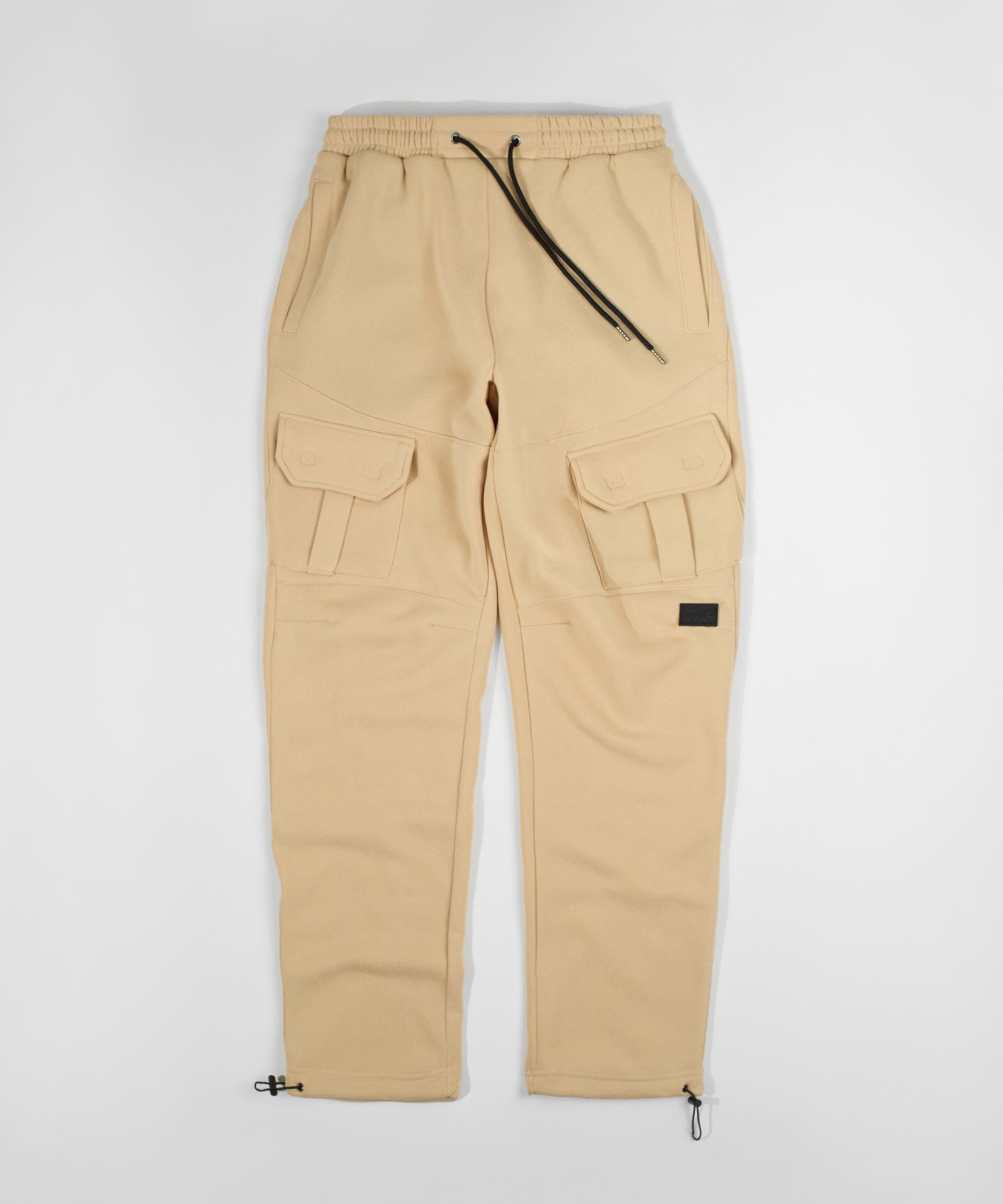 Banks Relaxed Fit Fleece Cargo Pants - Beige