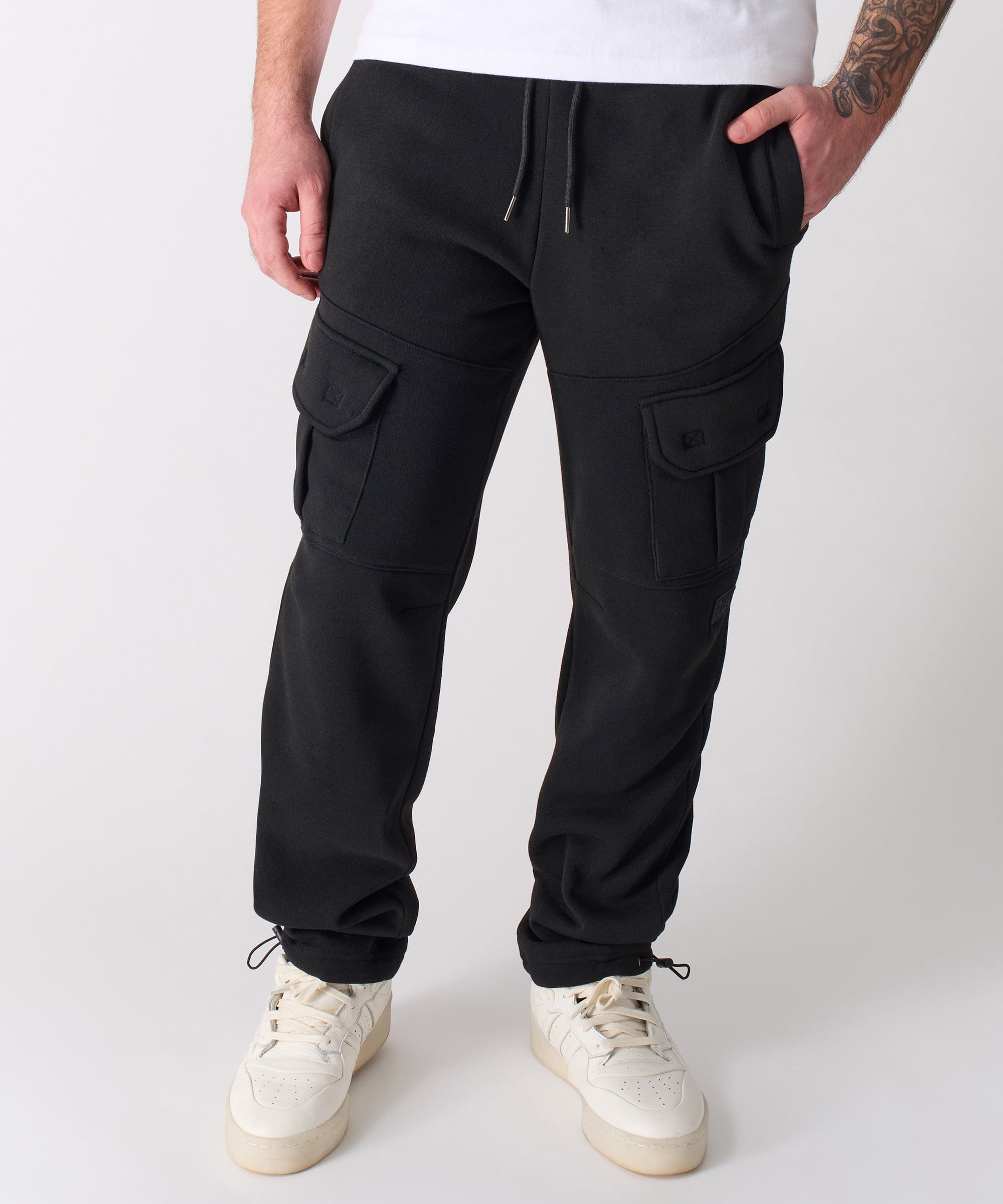 Banks Relaxed Fit Fleece Sweatpants - Black