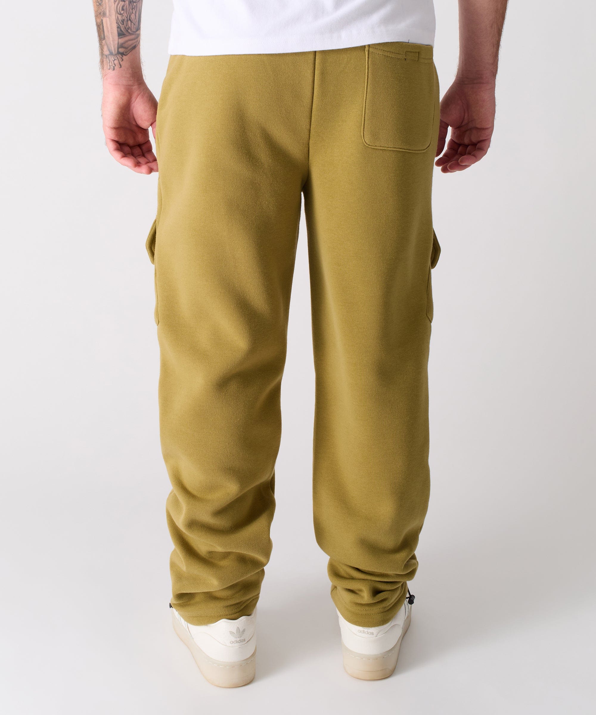 Banks Relaxed Fit Fleece Sweatpants - Olive Green