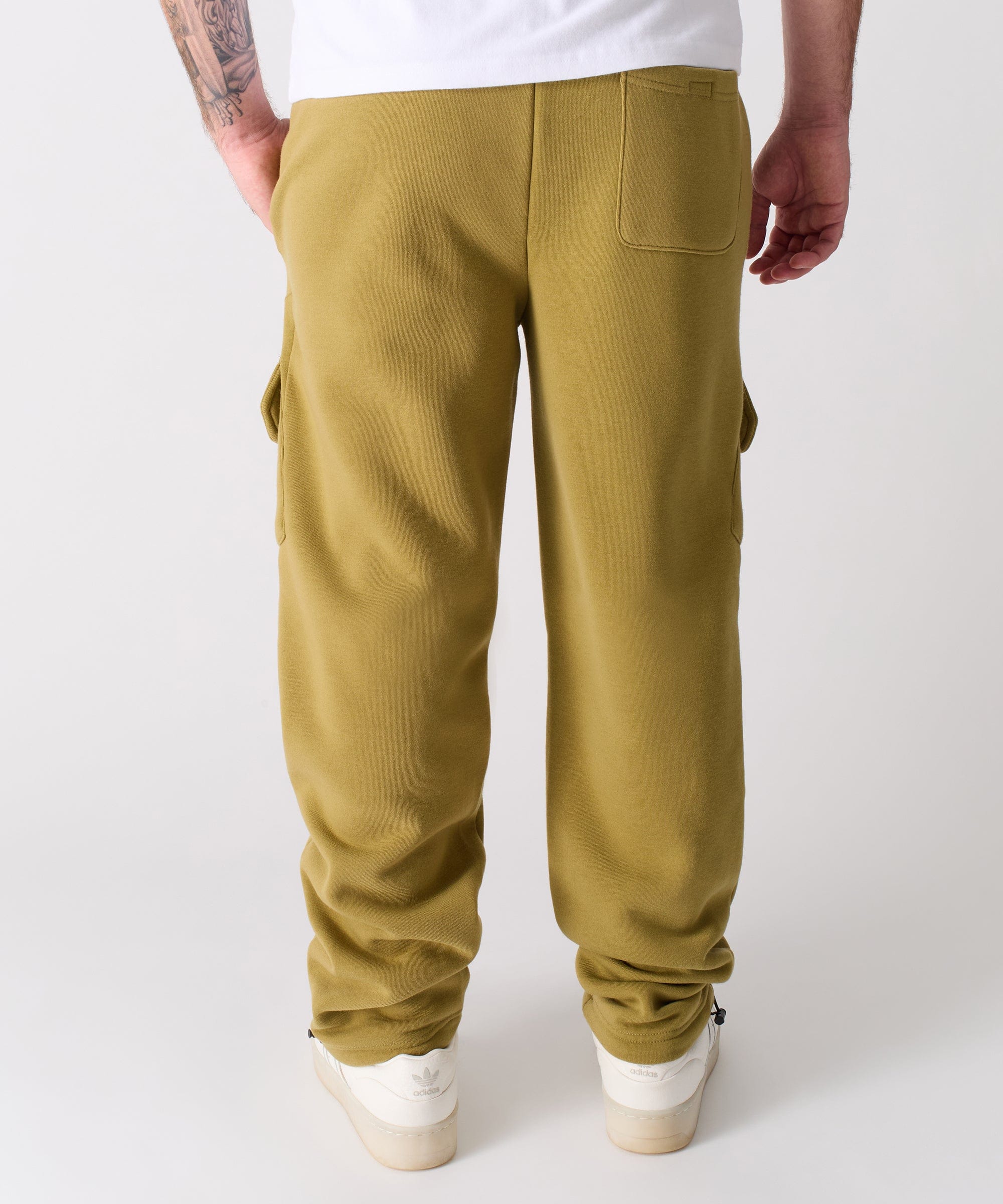 Banks Relaxed Fit Fleece Sweatpants - Olive Green