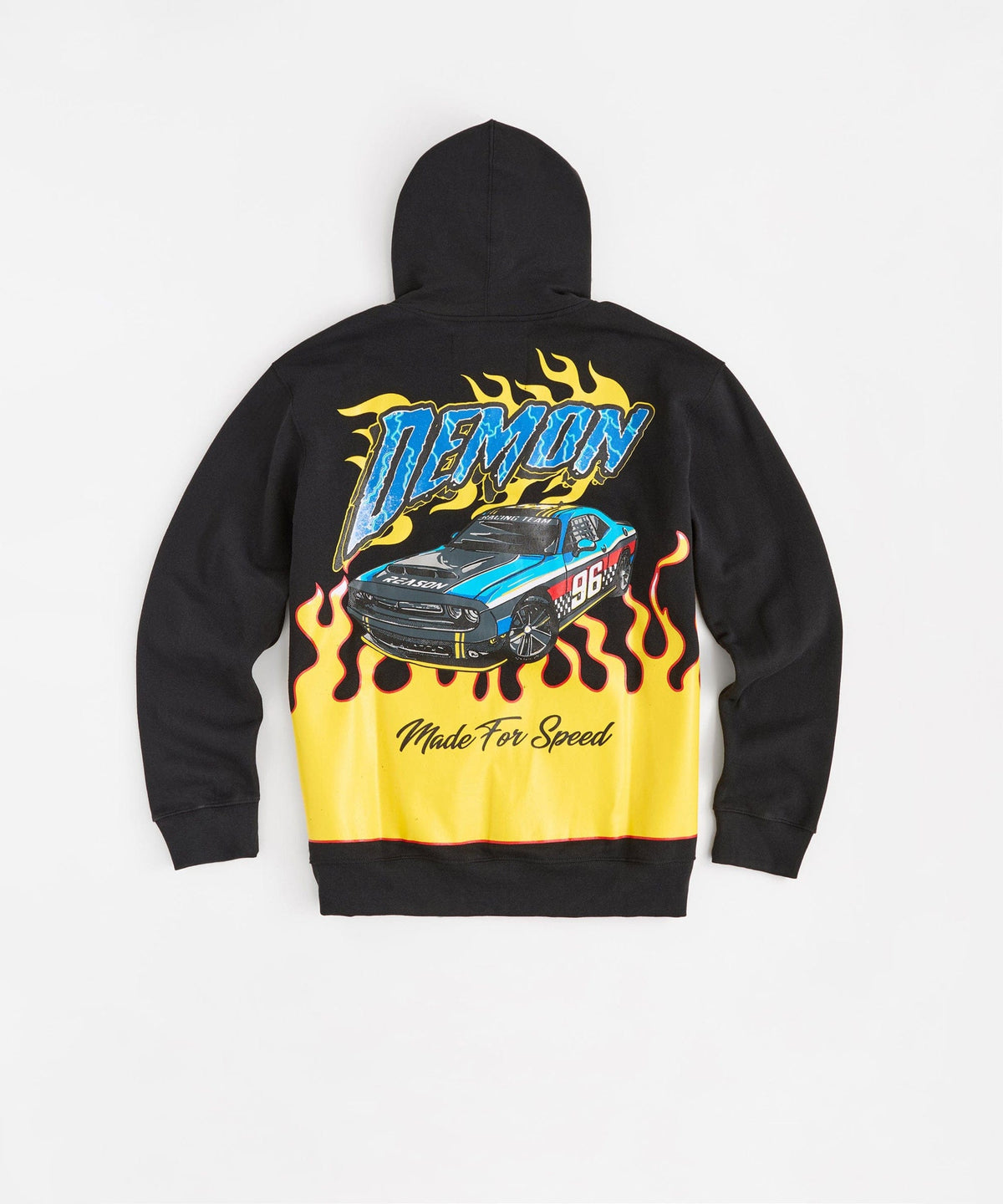 Dodge Demon Applique Full Zip Hoodie - Black