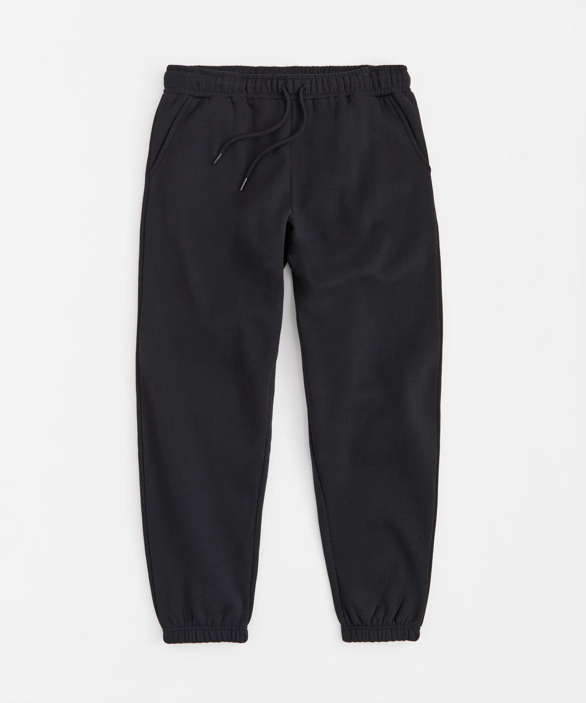 Essential Heavyweight Fleece Baggy Fit Jogger Pants - Black