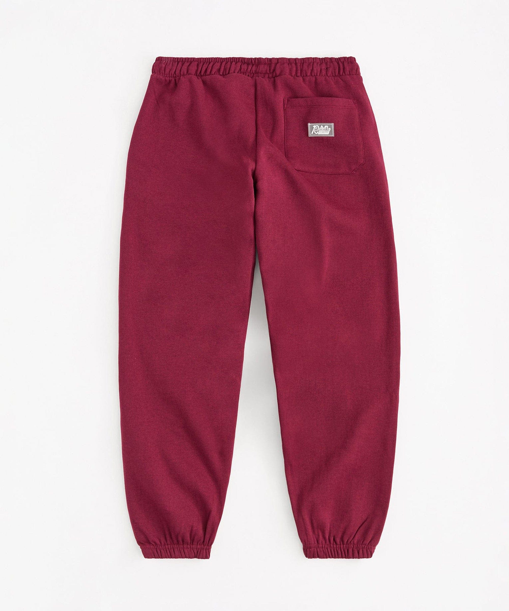 Essential Heavyweight Fleece Baggy Fit Jogger Pants - Burgundy