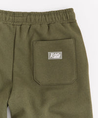 Essential Heavyweight Fleece Baggy Fit Jogger Pants - Olive Green