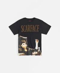Scarface Rhinestones Short Sleeve Tee - Black