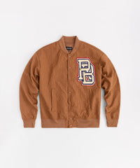 Coaches Reason Chenille Patched Jacket - Brown