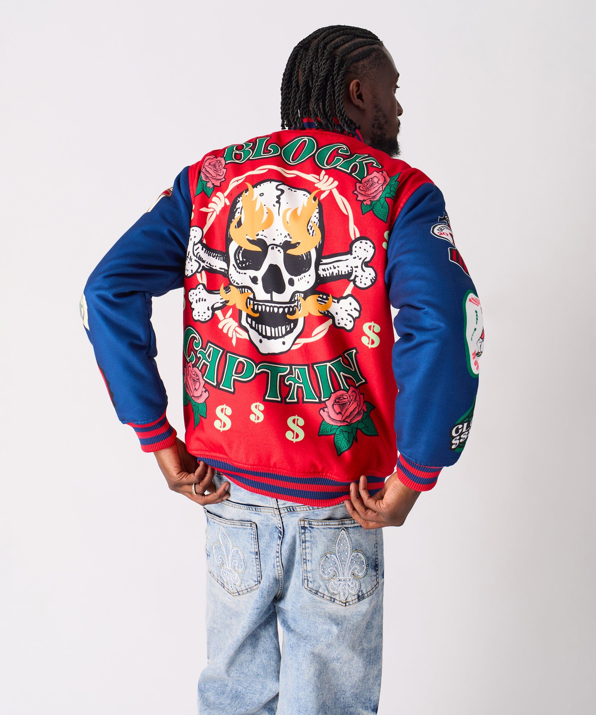 Captain Varsity Jacket - Red