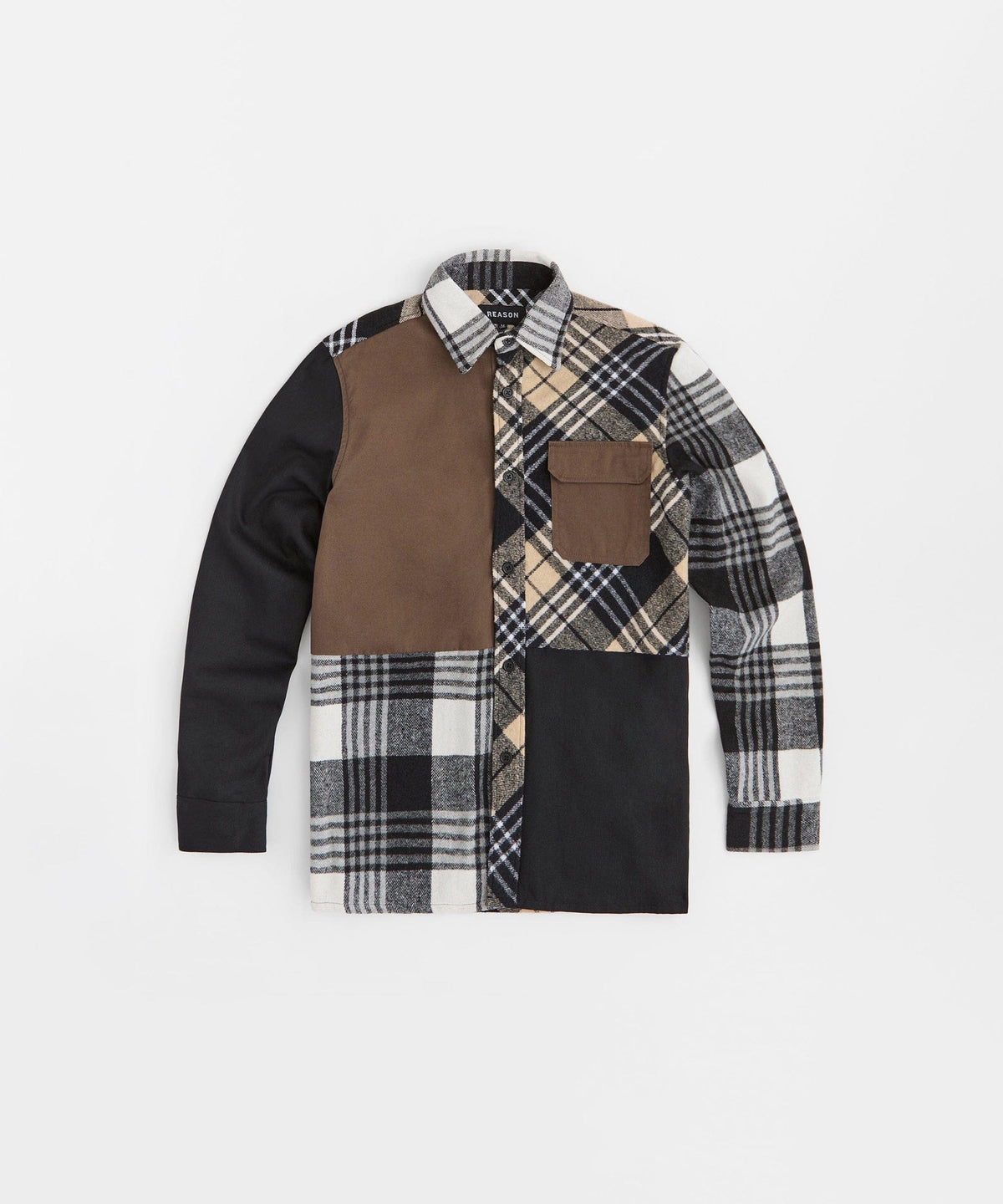 Snakes Flannel Long Sleeve Shirt - Grey