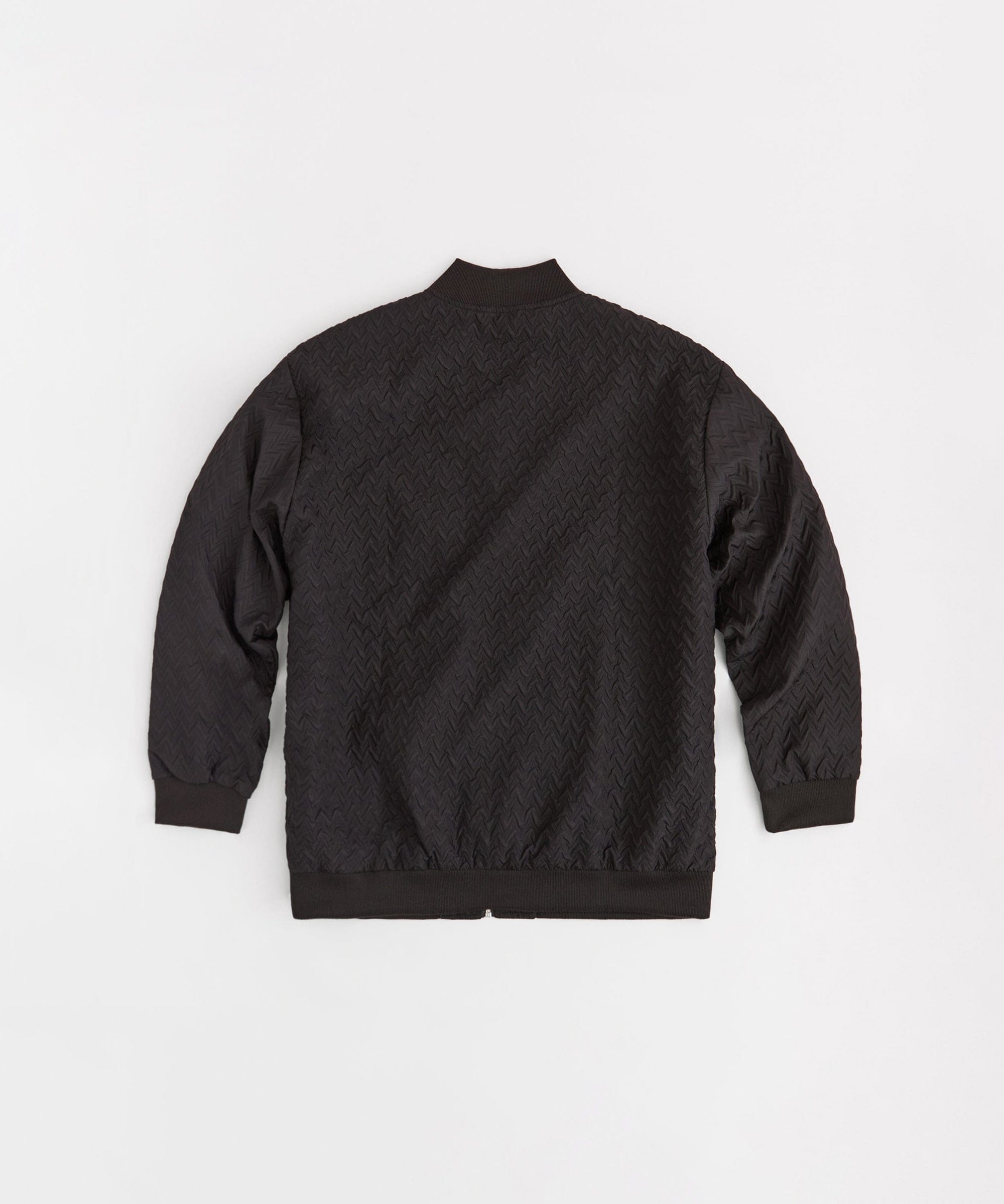 Coaches Chenille Patched Champions Jacket - Black