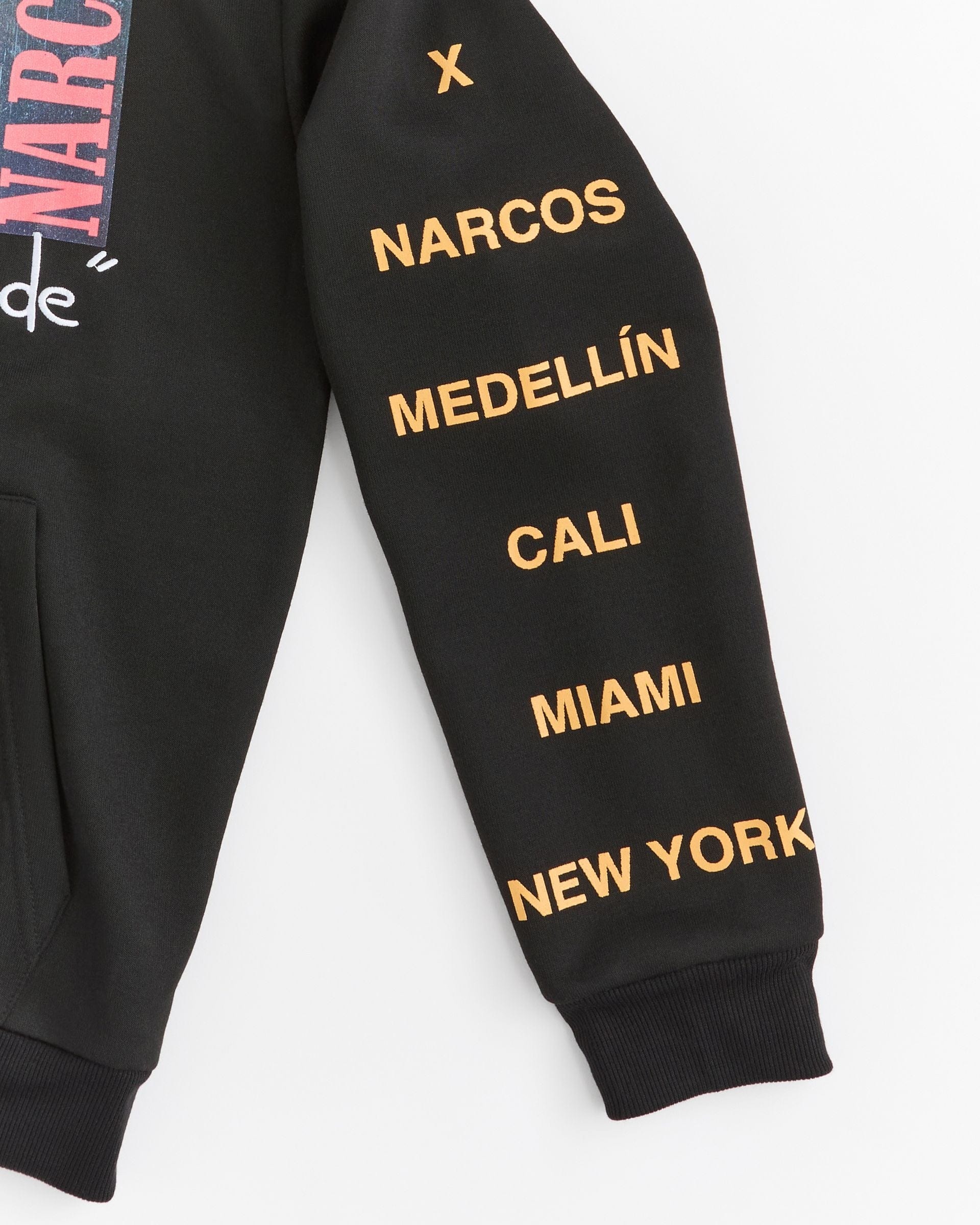 Narcos Code Fleece Hoodie - Black