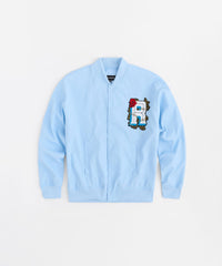 Coaches Chenille Patched Jacket - Light Blue