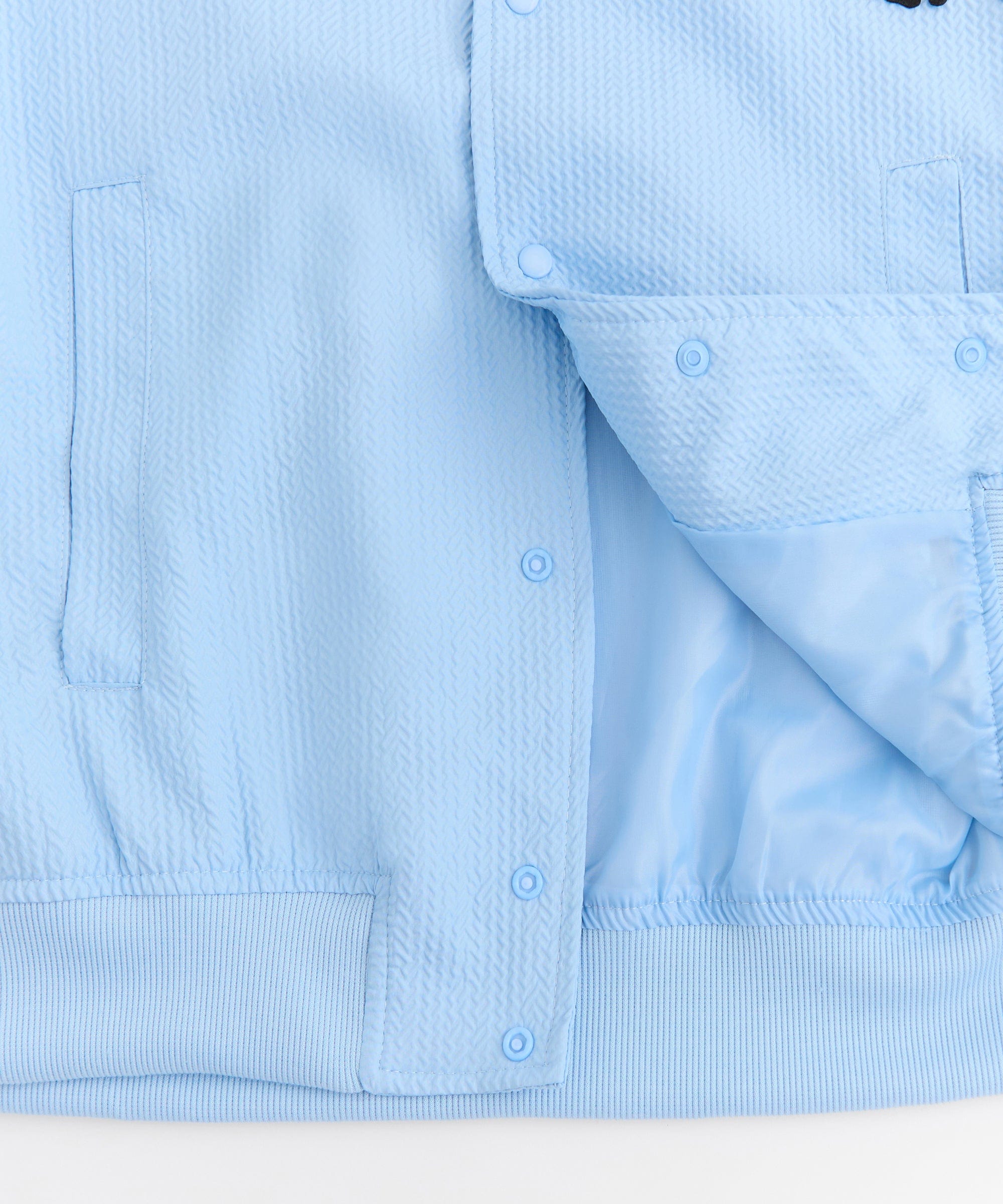 Coaches Chenille Patched Jacket - Light Blue