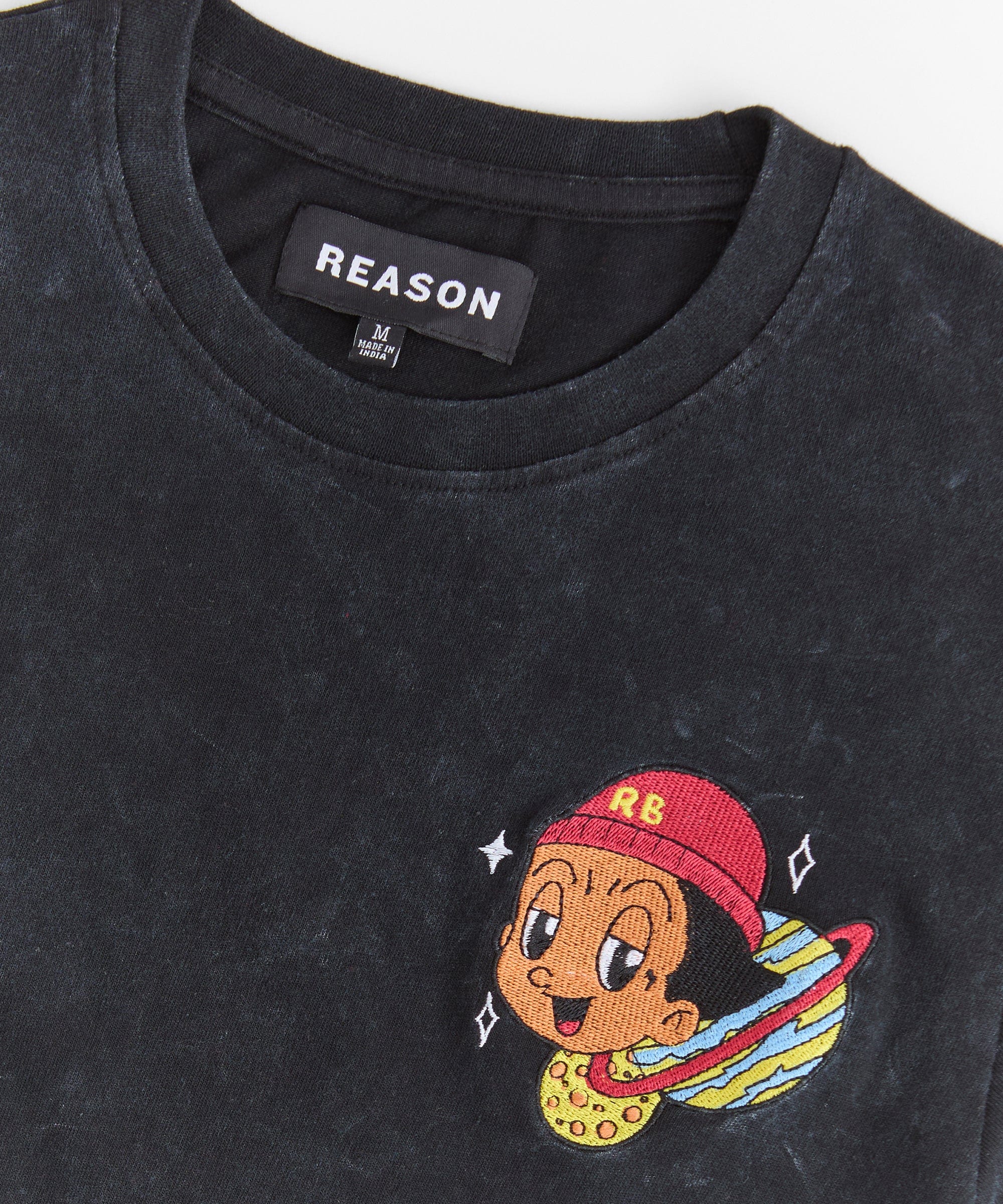 Take What's Yours Embroidered Short Sleeve Tee - Charcoal