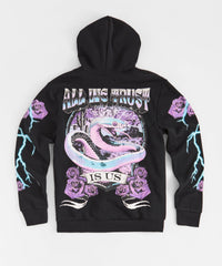 Women Trust Zip Up Hoodie - Black