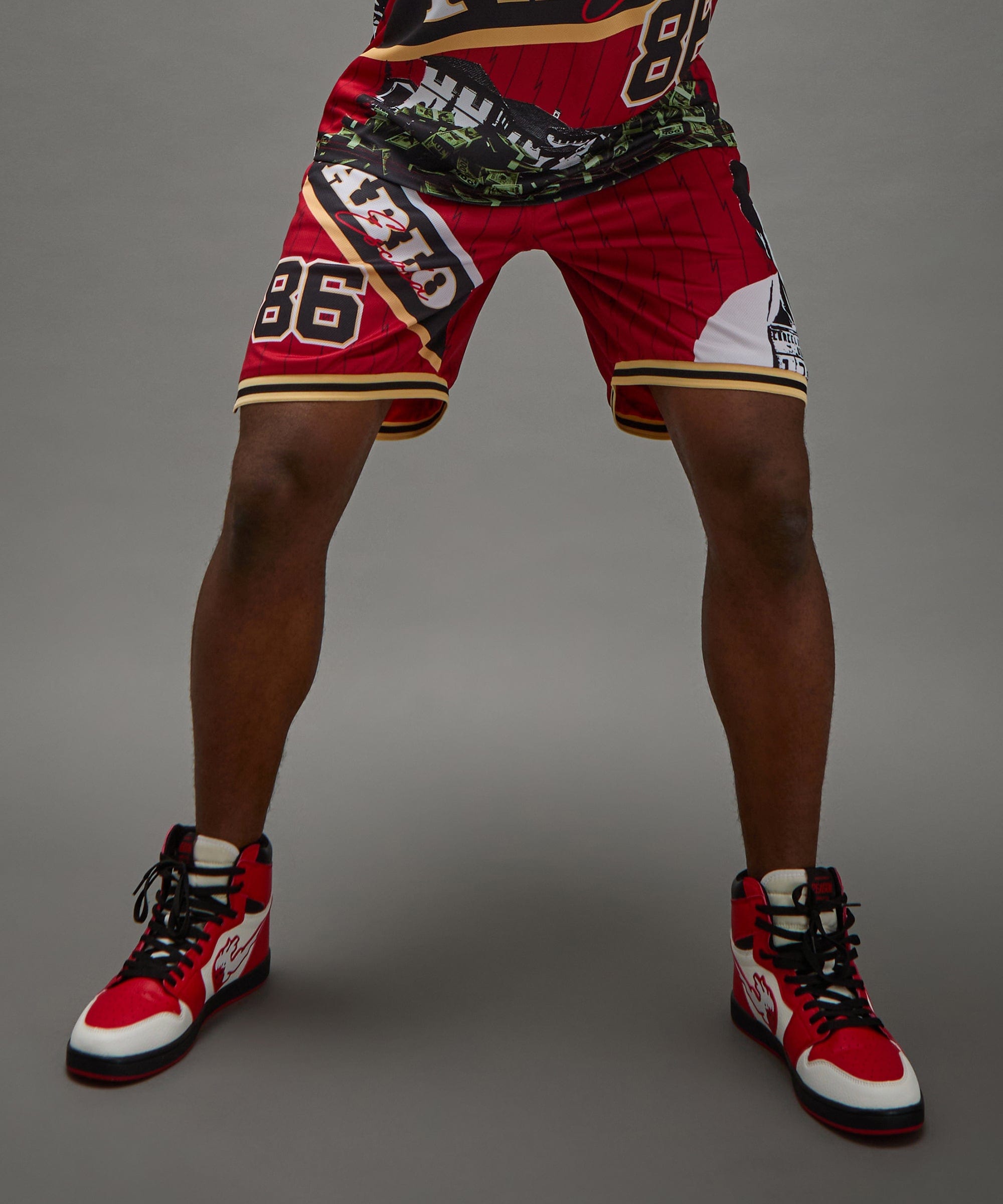 Pablo Basketball Shorts - Red