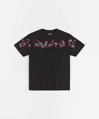 Untouchable Embroidered Short Sleeve Tee - Black