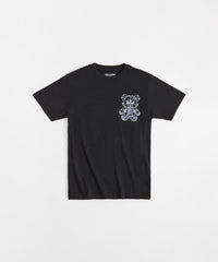 Teddy Embroidered Short Sleeve Tee - Black