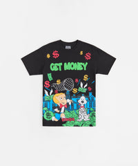 Richie Rich Get Money Applique Short Sleeve Tee - Black