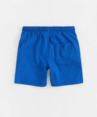 Jaws Rhinestone Fleece Short - Blue