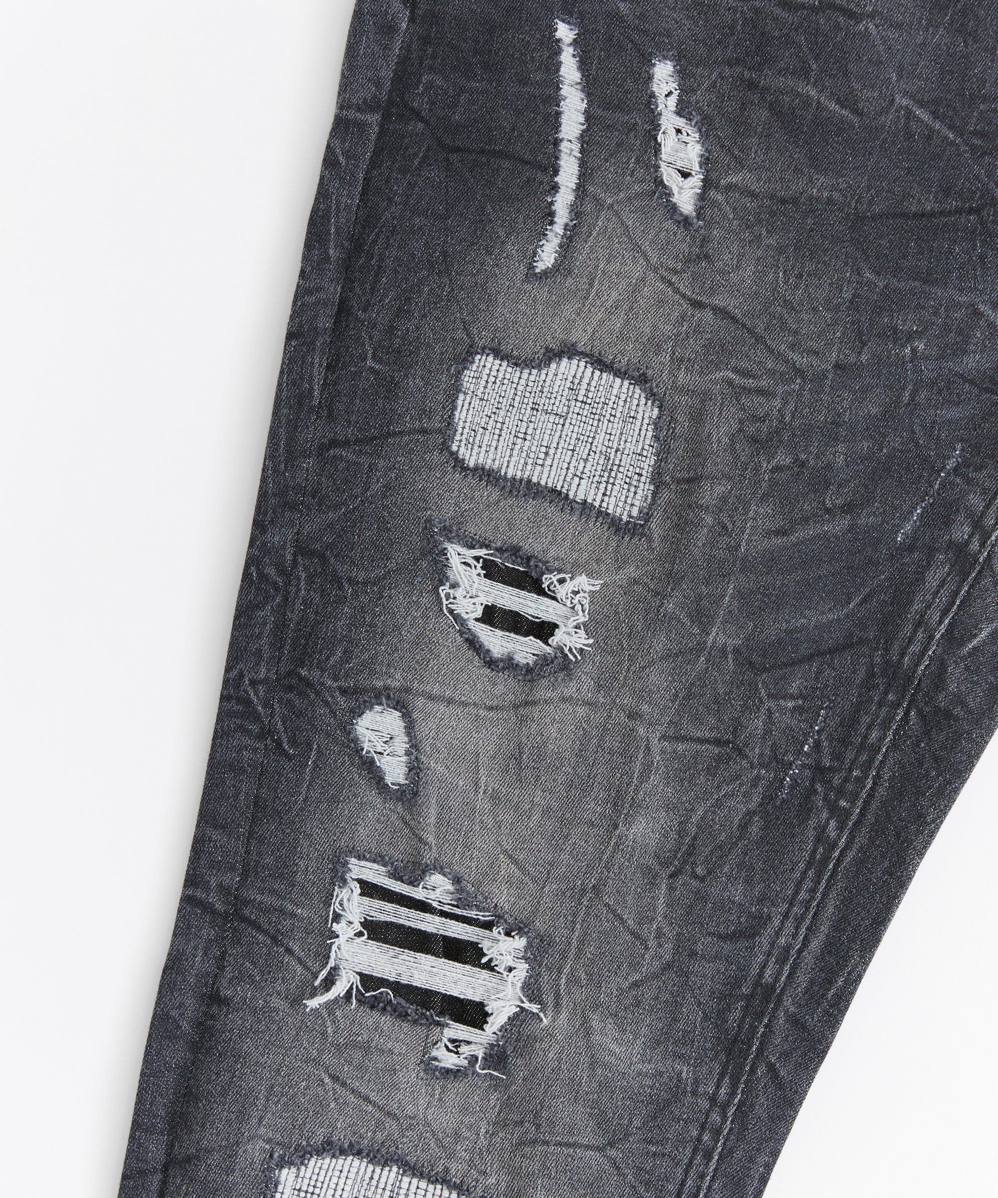 Destroyed Denim Jeans - Black