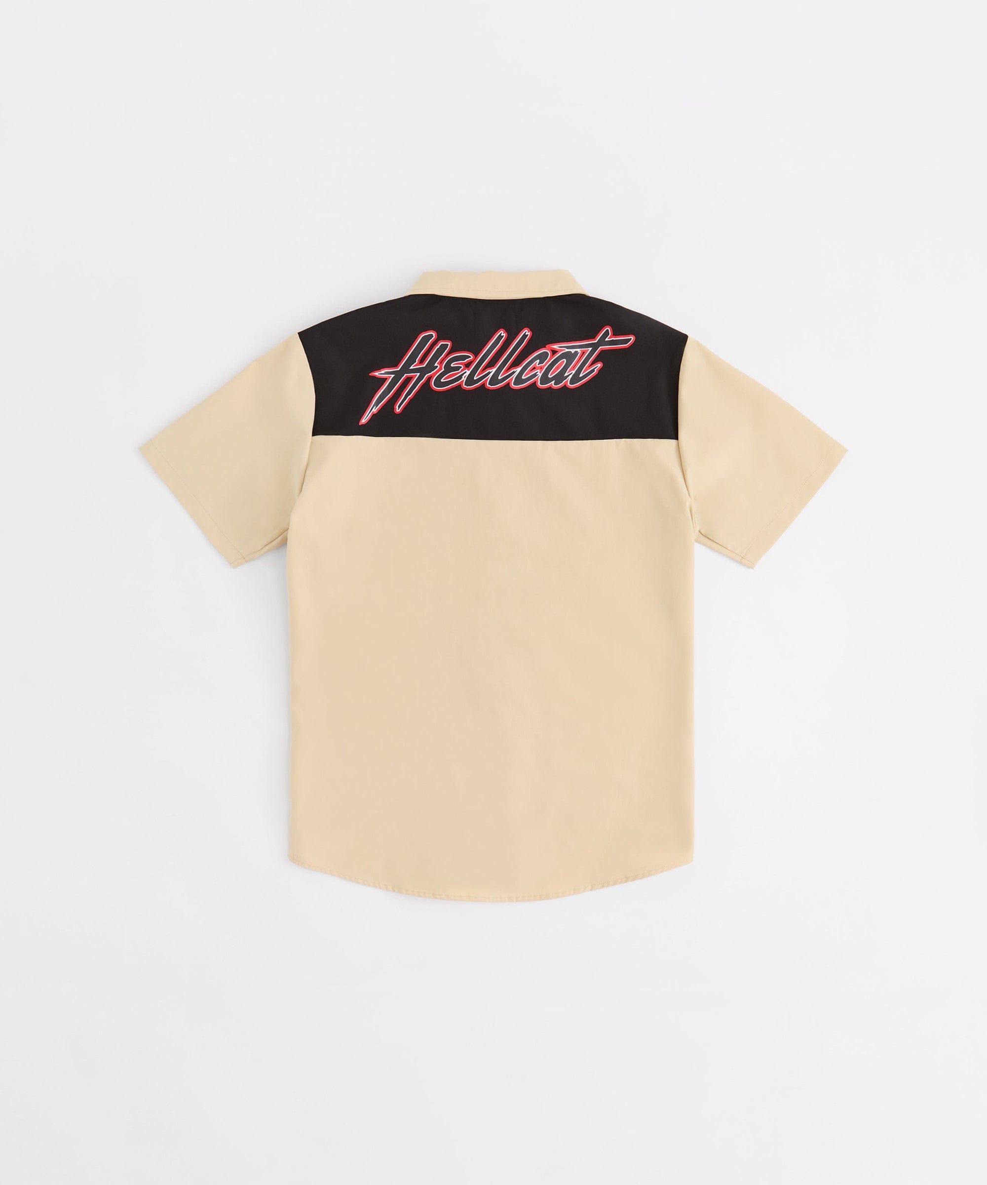 Dodge Hellcat Mechanics Short Sleeve Shirt - Khaki