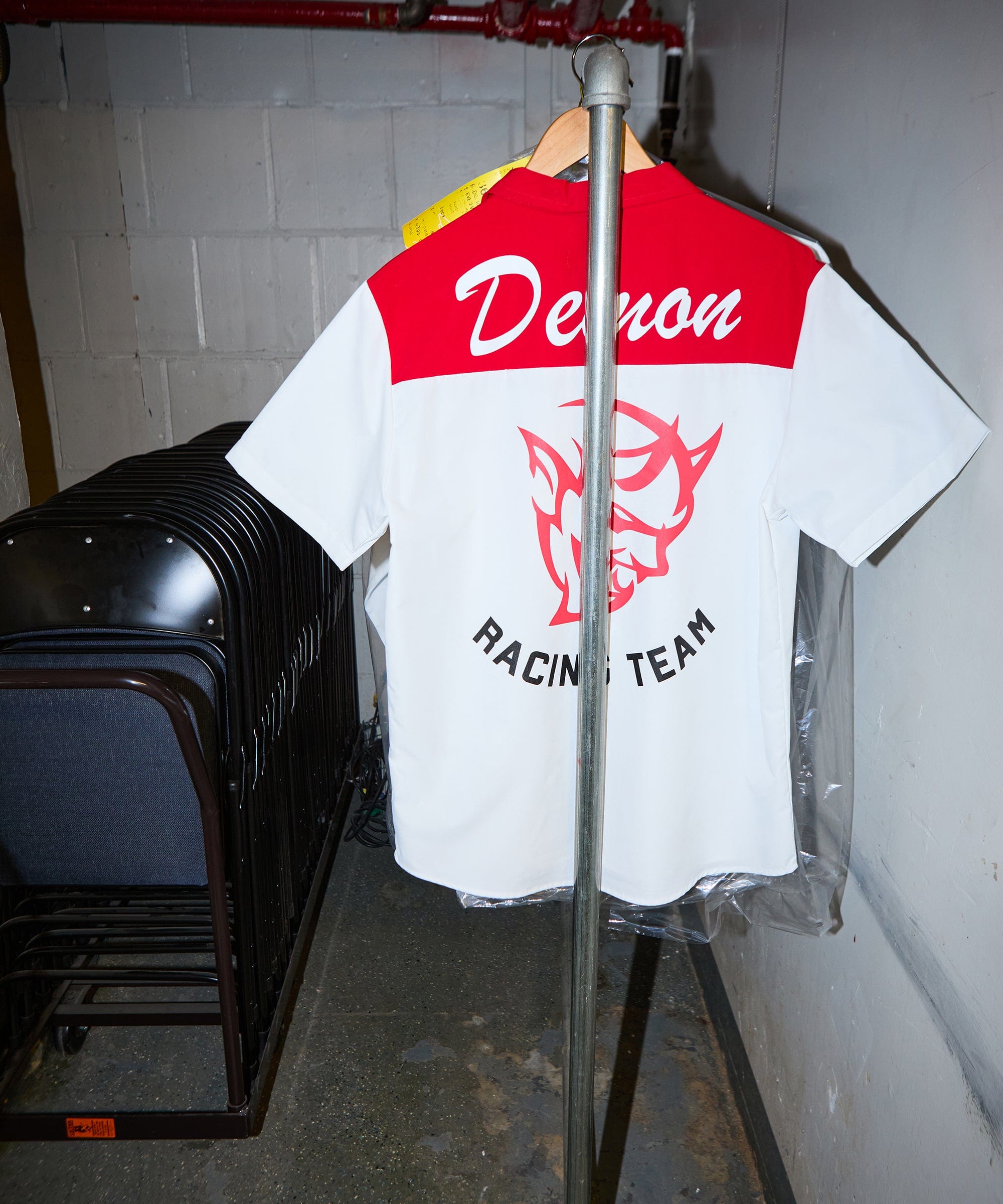 Dodge Demon Mechanics Short Sleeve Shirt - White