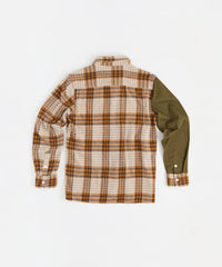 Mixed Flannel Long Sleeve Shirt