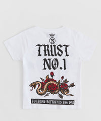 Kids Trust No. 1 Short Sleeve Tee - Cream