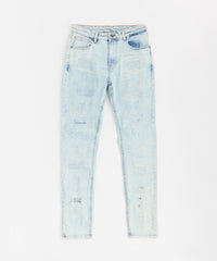 Destroyed Rip Denim Jeans - Light Blue