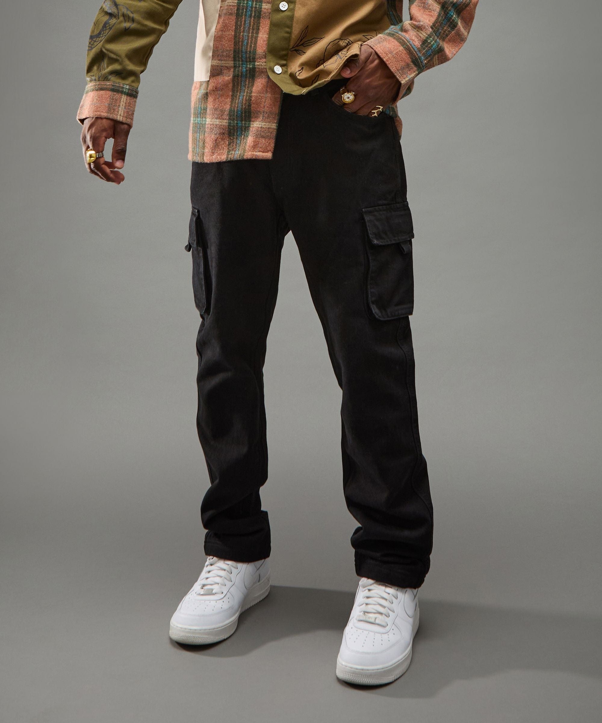 Workwear Cargo Pants - Black